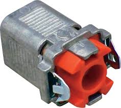 Double Snap Lock 3\/8 po. Diale Connecteur de flexion de zinc mou casté pour AC, MC A